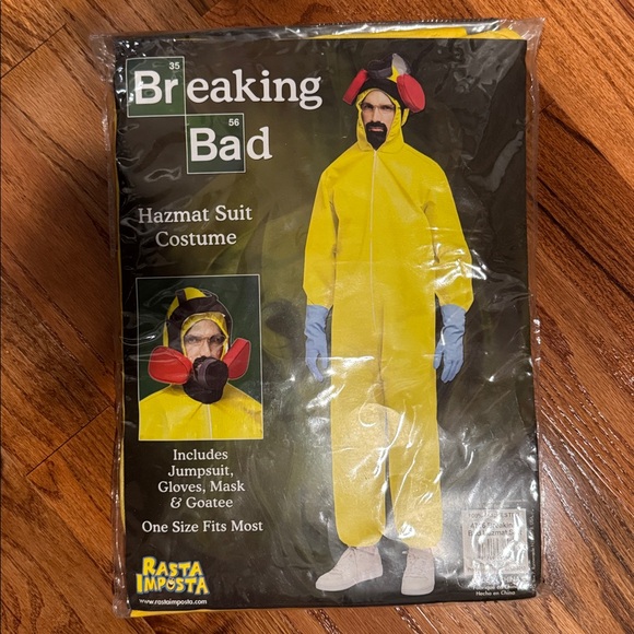 Breaking Bad Hazmat Suit - Halloween Costume - Rasta Imposta (one size) New - Picture 1 of 2